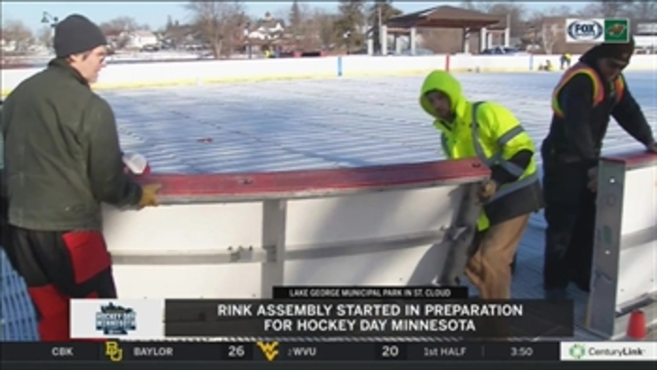 Rink assembly begins in St. Cloud for HDM 2018
