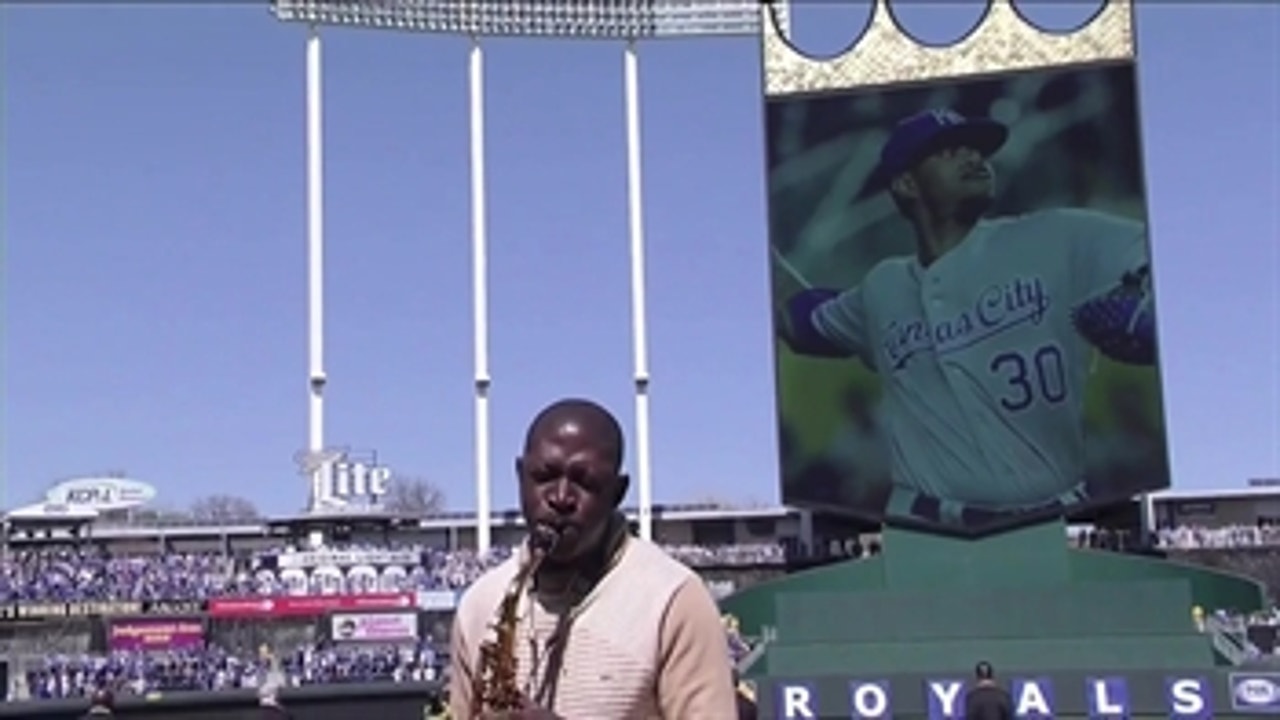 Tribute to Yordano Ventura on Royals Opening Day