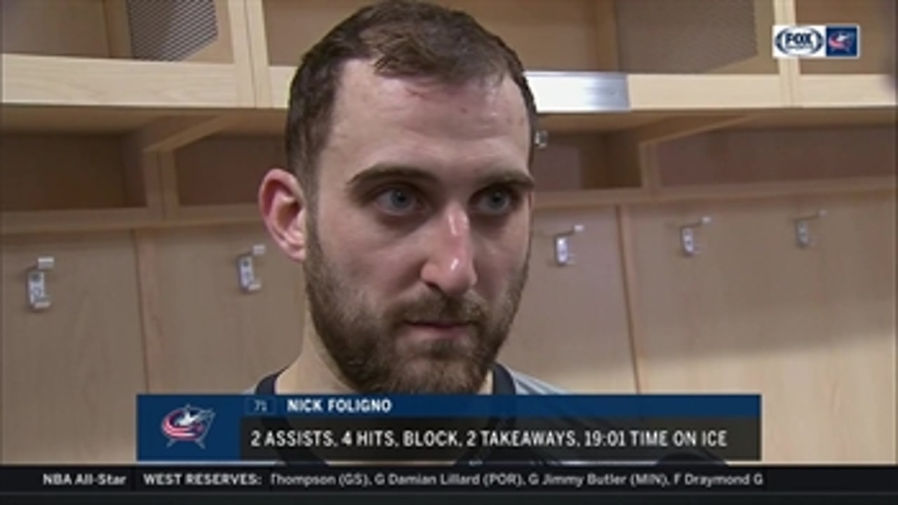 Nick Foligno demands harder play from the Columbus Blue Jackets
