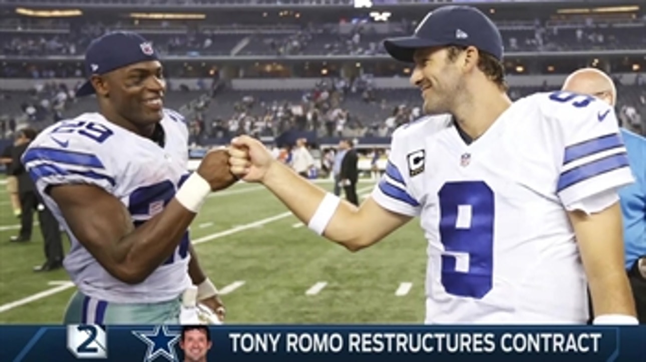Cowboys restructure Romo's contract, could be making room for Adrian Peterson