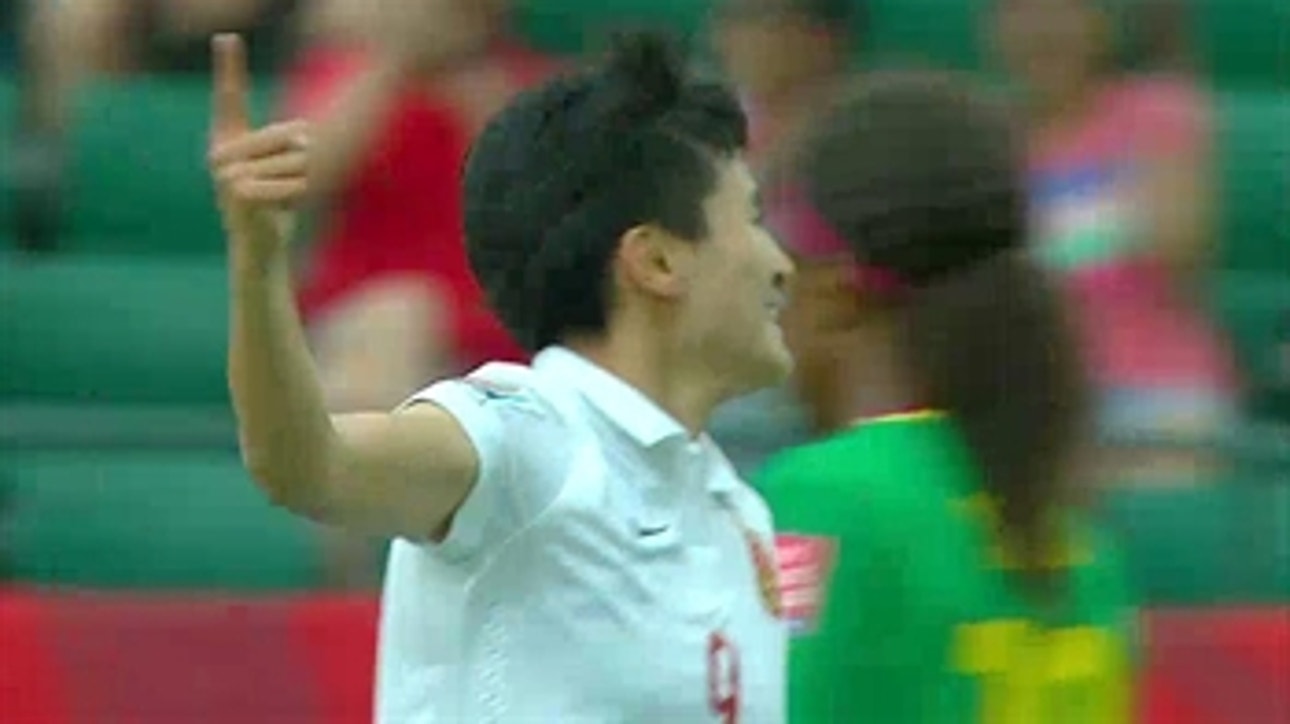 Wang puts China up 1-0 against Cameroon - FIFA Women's World Cup 2015 Highlights