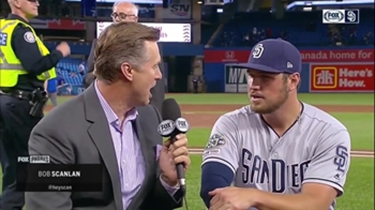 Hunter Renfroe talks about his latest clutch home run following the victory