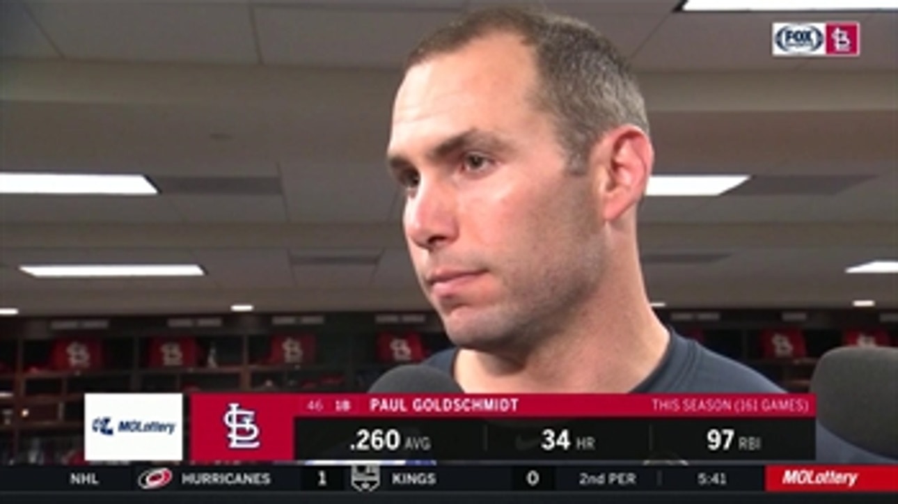 Goldschmidt on getting swept by Nats in NLCS: 'They played better than us'