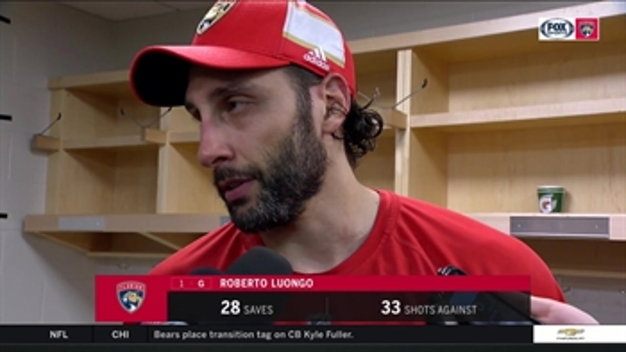 Luongo believes the Cats deserved to win tonight