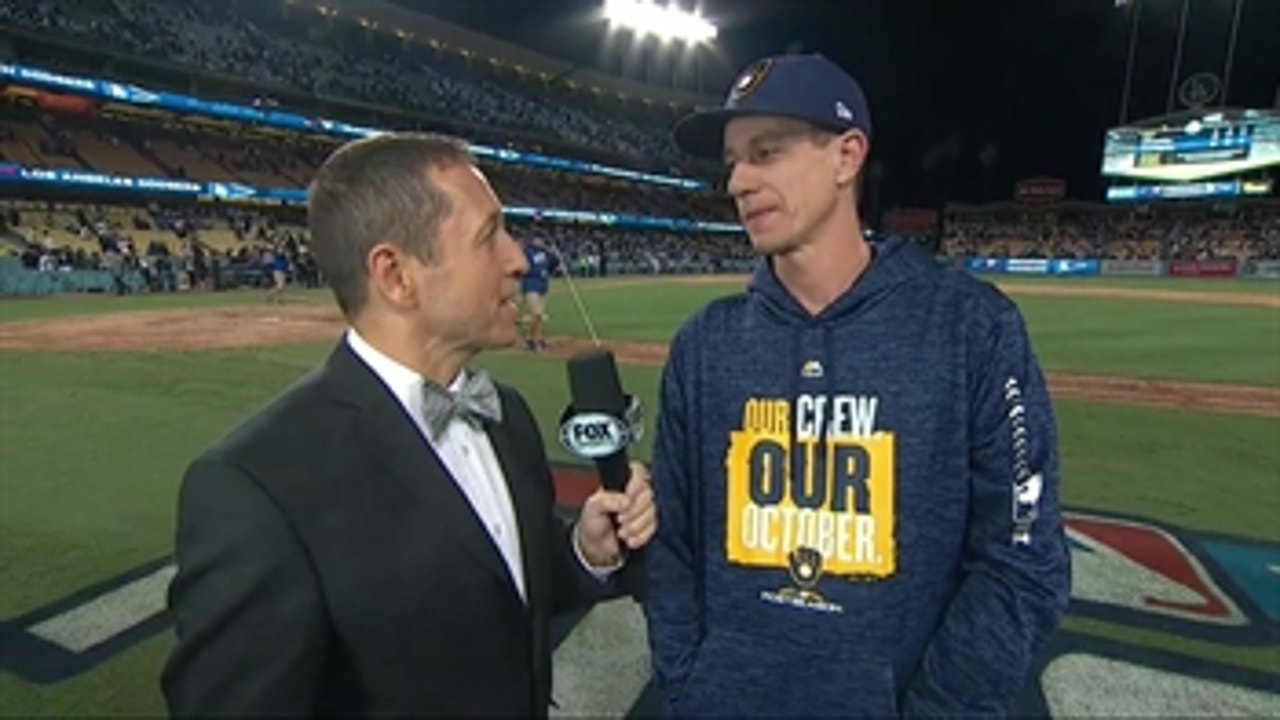 Craig Counsell on Josh Hader's availability for the remainder of the NLCS