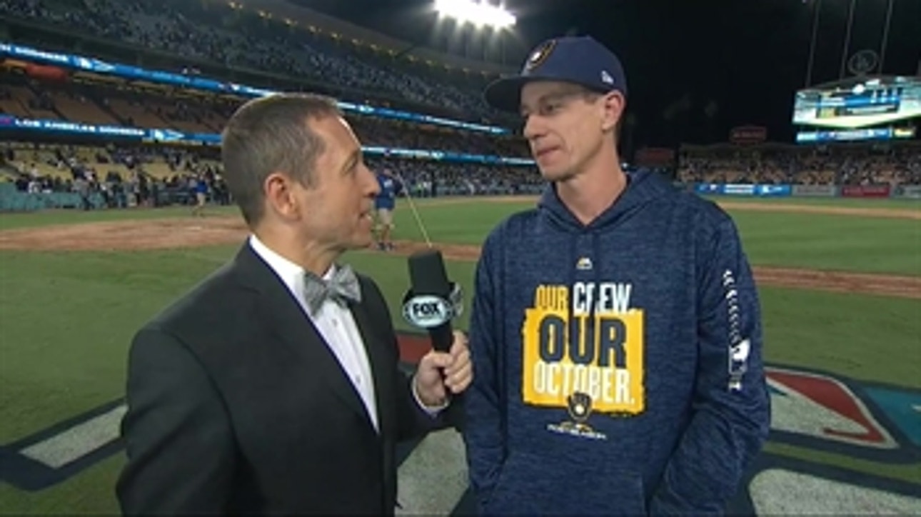 Craig Counsell on Josh Hader's availability for the remainder of the NLCS
