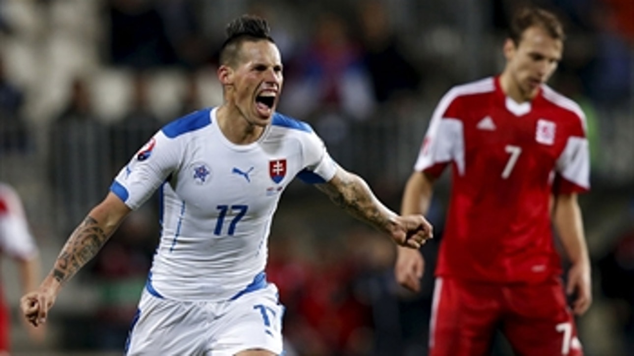 Hamsik brace seals Slovakia's Euro 2016 berth ' Euro 2016 Qualifiers Highlights
