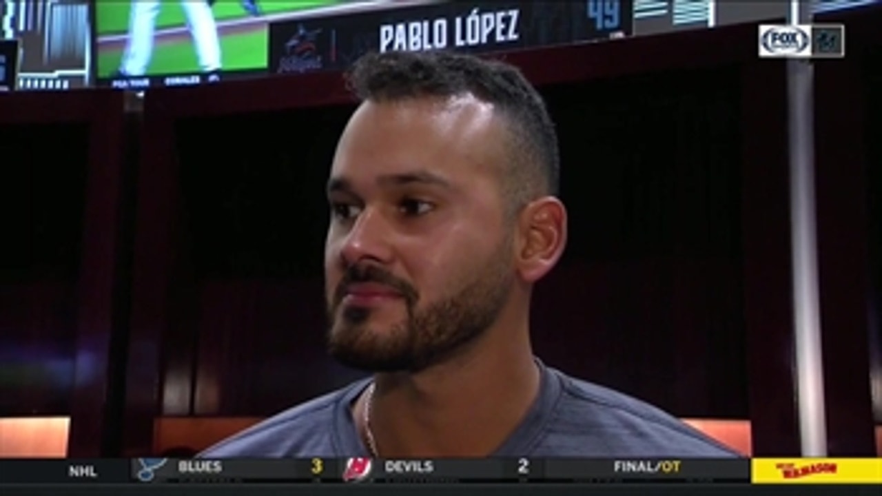 Pablo Lopez details his career-high 7 strikeouts after Marlins' win