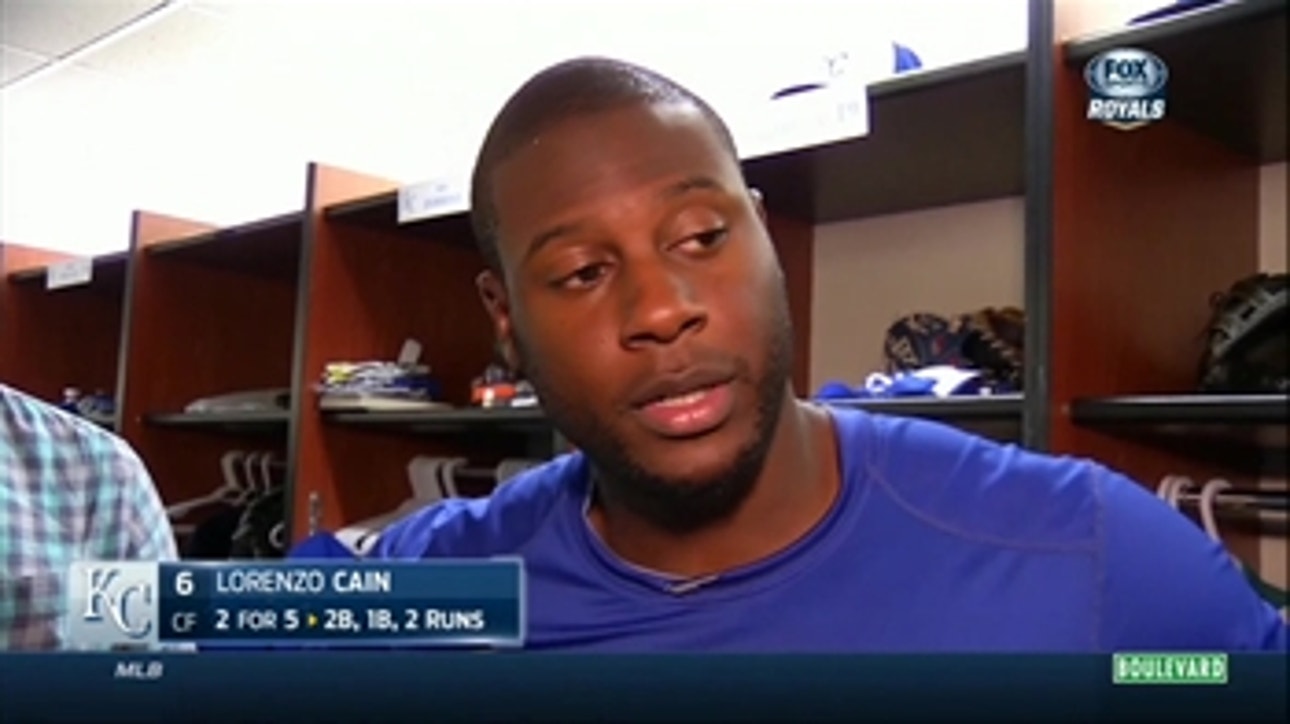 Cain on Royals' loss in Cueto's debut