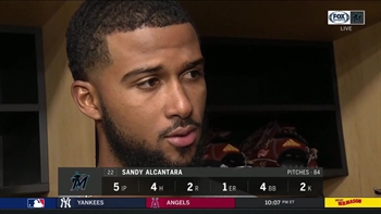Sandy Alcantara assesses his performance in tough loss to Indians