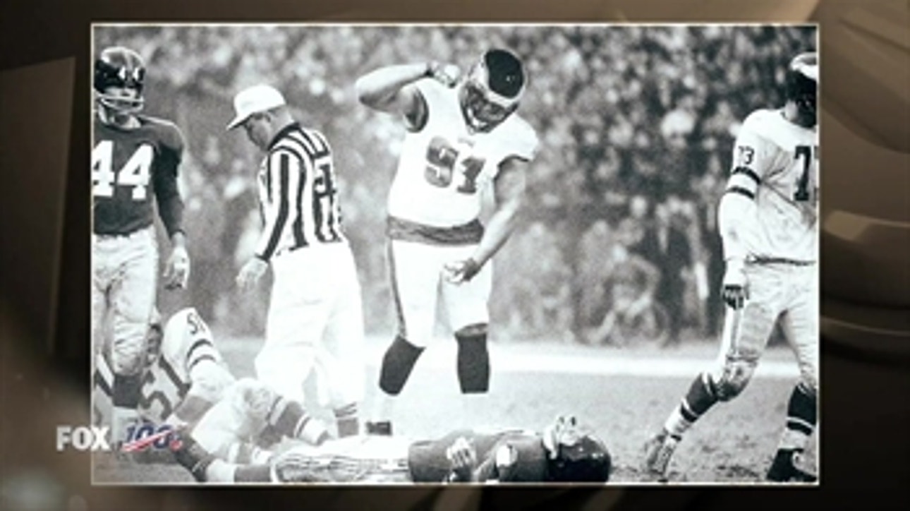 Fletcher Cox reenacts 'A Leveled Giant' iconic photo | NFL 100 SNAPSHOT