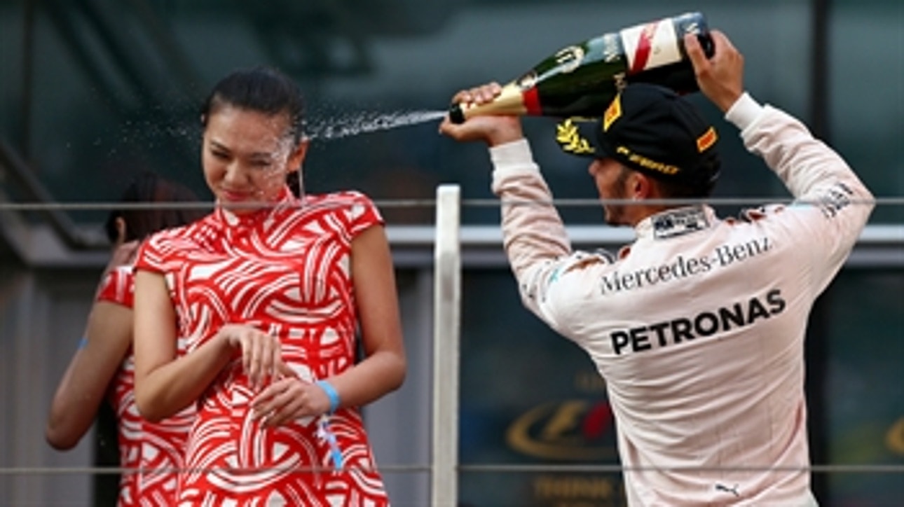 Woman sprayed with champagne in controversial photo doesn't think F1 star was being sexist