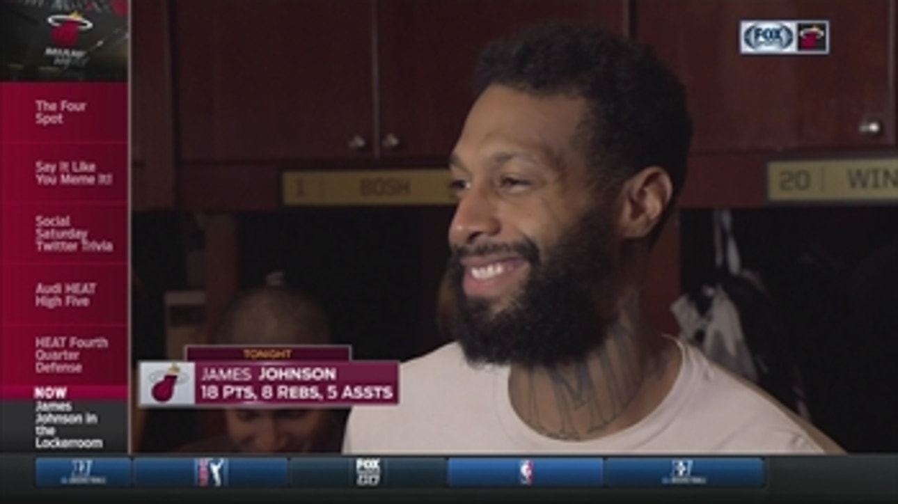 James Johnson: It feels like we got over a hump and are rolling