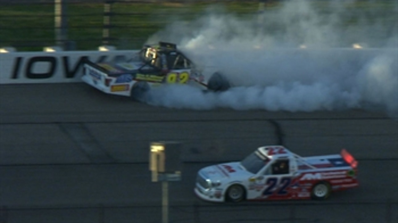 TRUCKS: Parker Kligerman Crashes Out Early - Iowa 2016