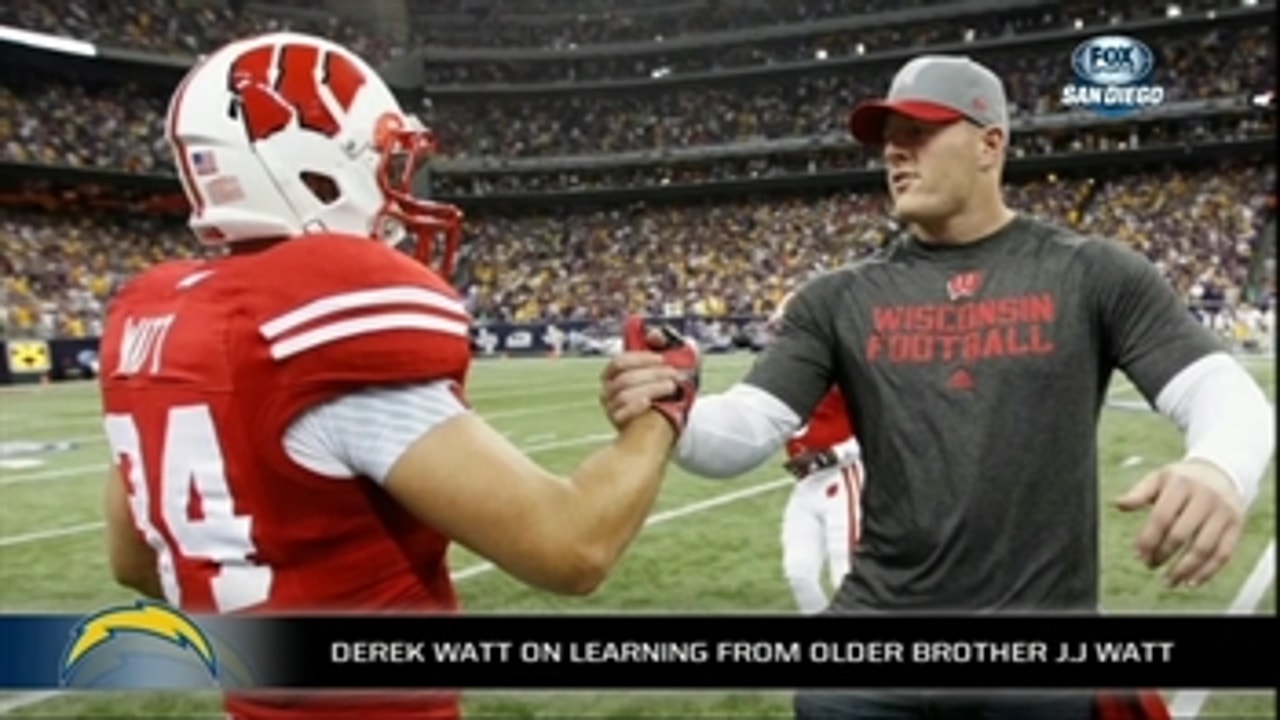 Derek Watt on older brother JJ: 'He paved the way and set an example'