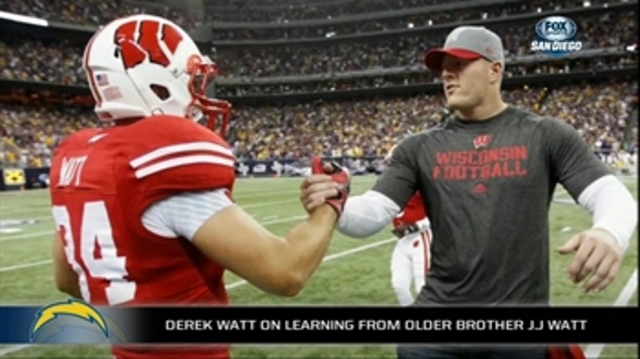 Derek Watt on older brother JJ: 'He paved the way and set an example'