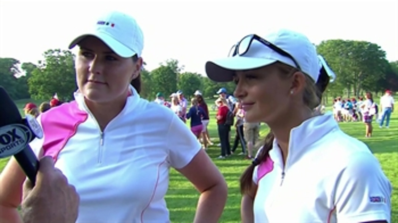 Olivia Mahaffey and Sophie Lamb on their Friday performance in the 2018 Curtis Cup
