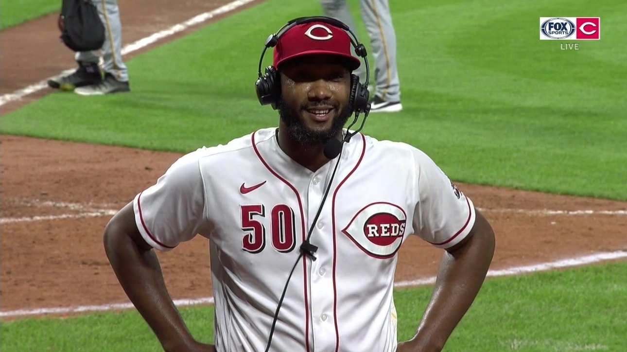 Amir Garrett records first MLB save, says Reds are a scary team when they click