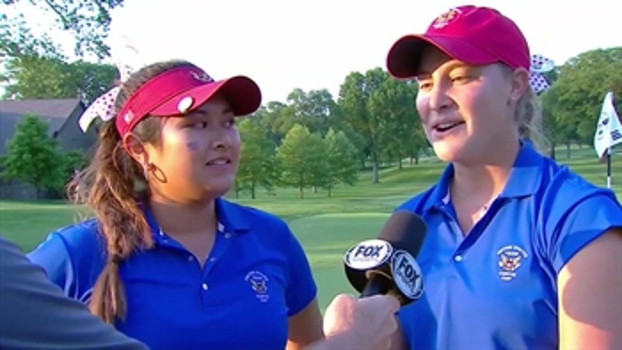 Jennifer Kupcho and Lilia Vu on their Friday performance in the 2018 Curtis Cup