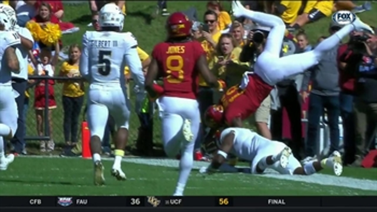 HIGHLIGHTS: Hakeem Butler with an AMAZING leap for Iowa State TD