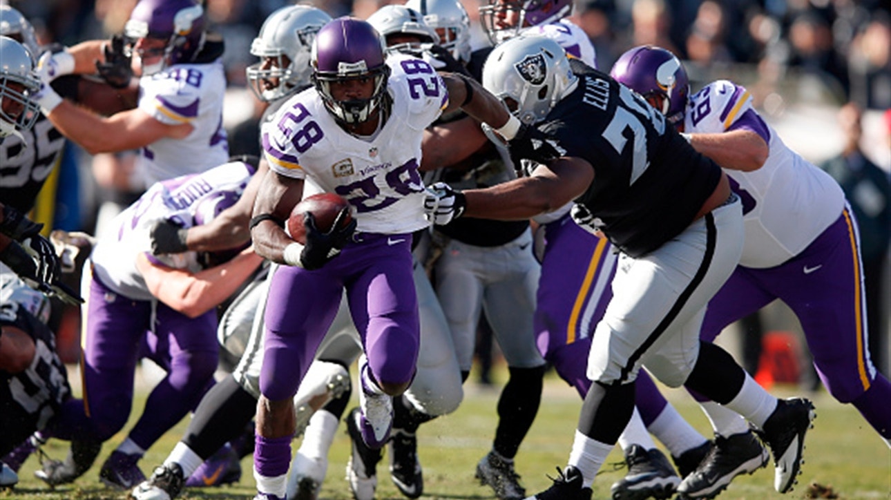 Vikings OL might have a beef with Adrian Peterson