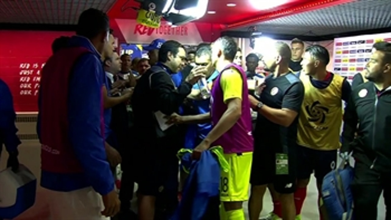 Tempers flare between Honduras and Costa Rica in the tunnel ' 2017 CONCACAF Gold Cup Highlights