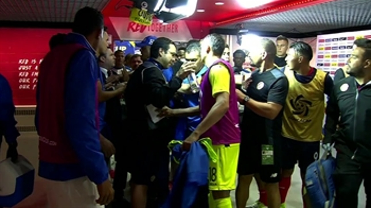 Tempers flare between Honduras and Costa Rica in the tunnel ' 2017 CONCACAF Gold Cup Highlights