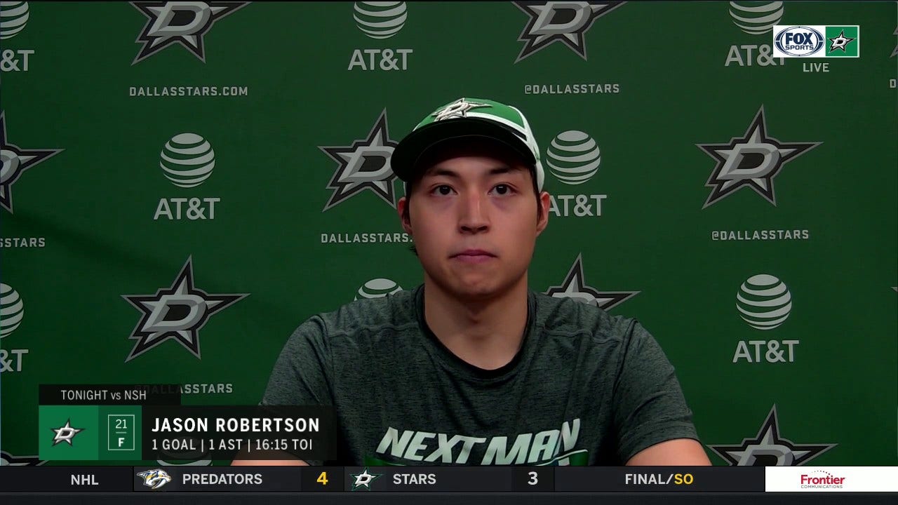 WATCH: Robertson on Stars 4-3 Shootout Loss to Nashville | Stars Live