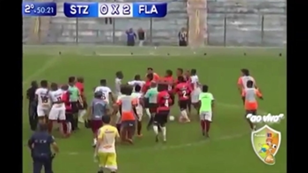 Massive brawl breaks out after U-20 game in Brazil