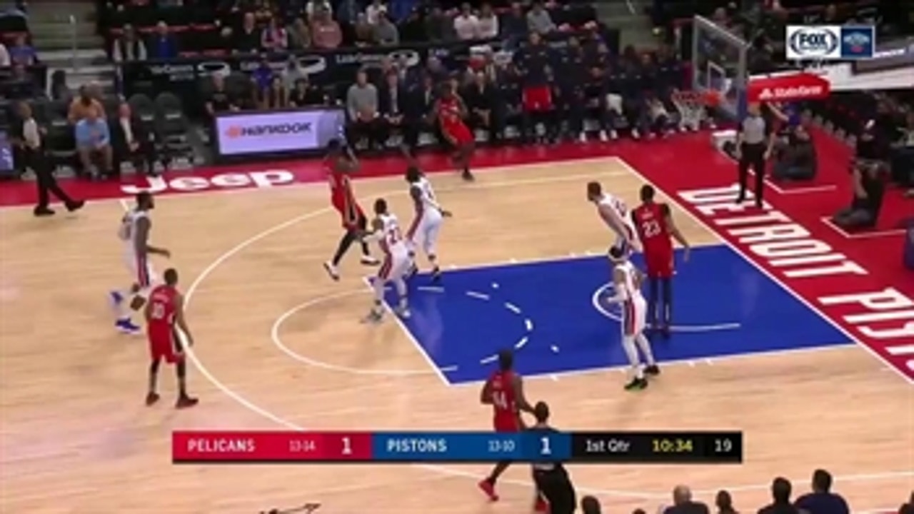 WATCH: Jrue Holiday helps Pelicans beat Pistons 116-108