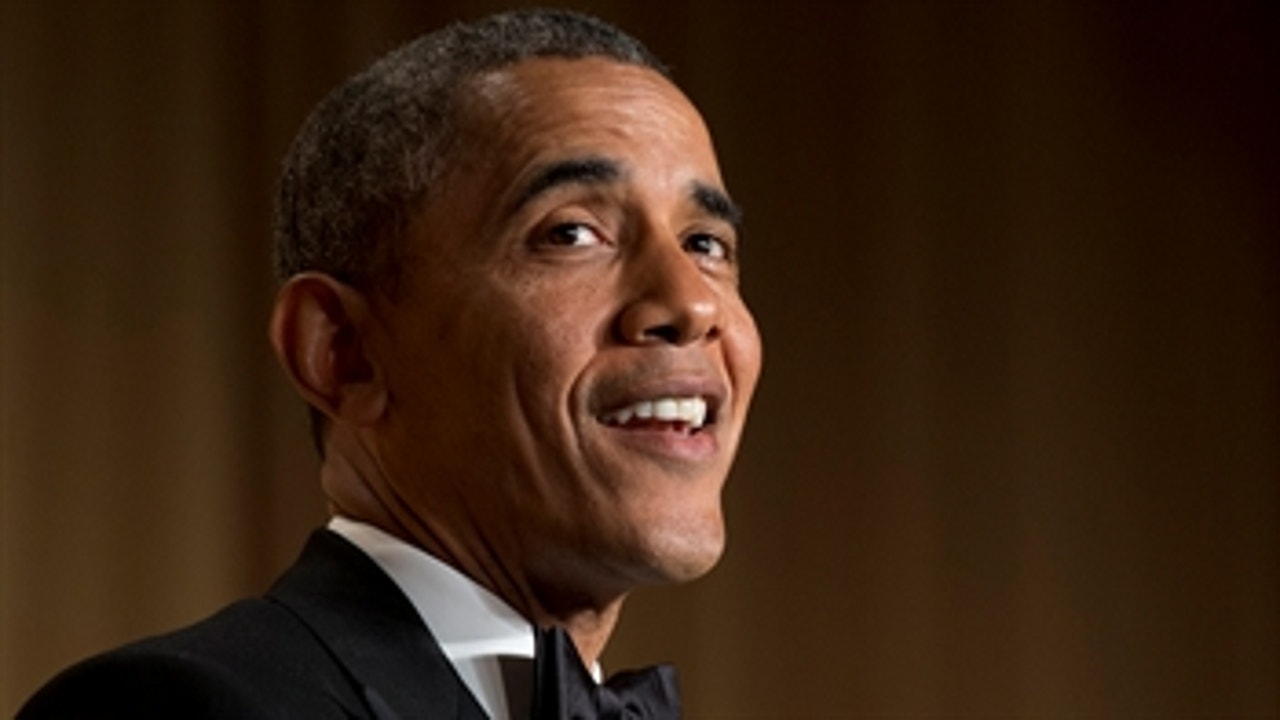 President Obama jokes with Richard Sherman