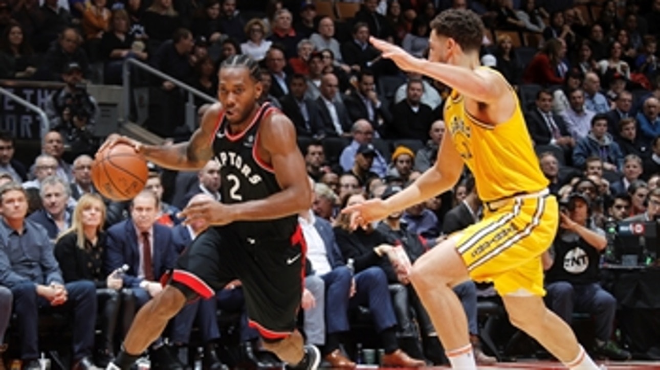 Shannon Sharpe believes the Raptors will win Game 1 by double digits vs. Warriors