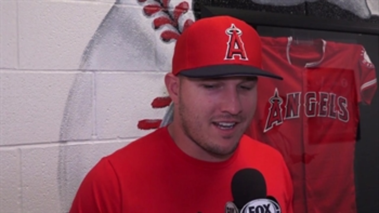 Mike Trout returns to the diamond