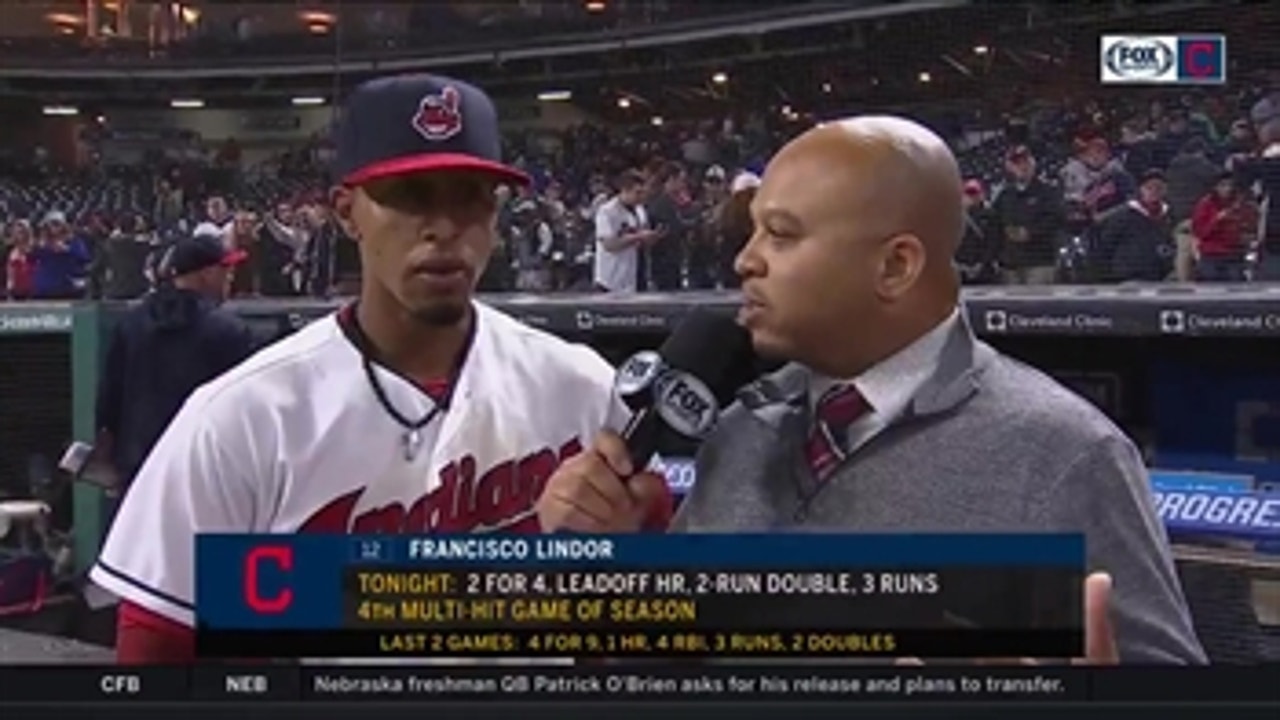 Francisco Lindor sets the tone with a leadoff HR in big night for Indians lineup