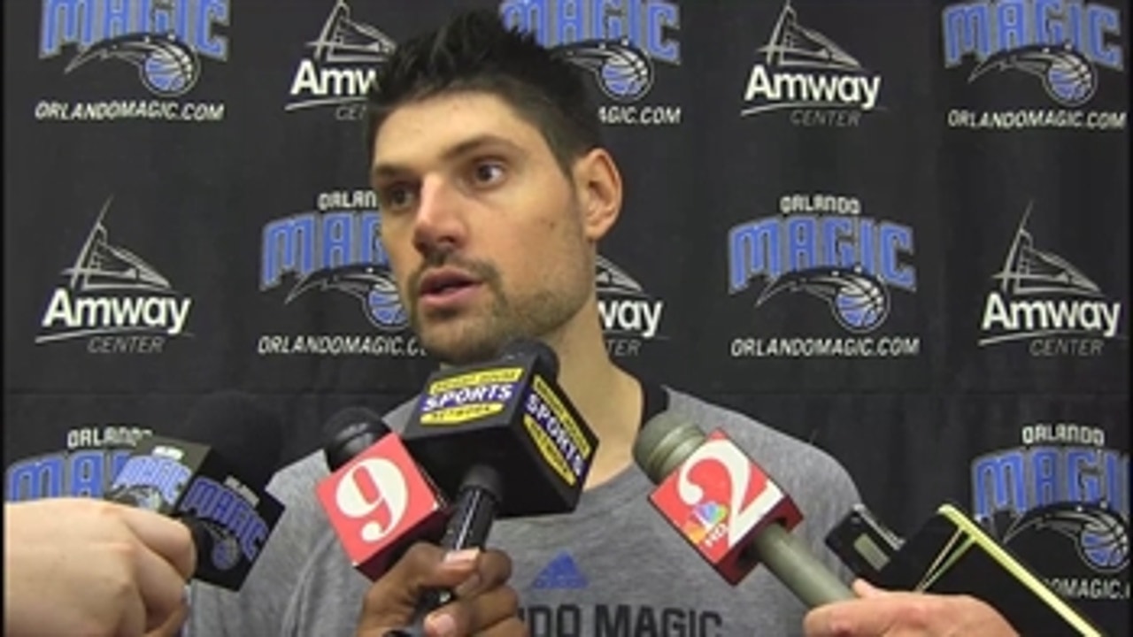 Nik Vucevic talks first practice with new Magic coach Frank Vogel