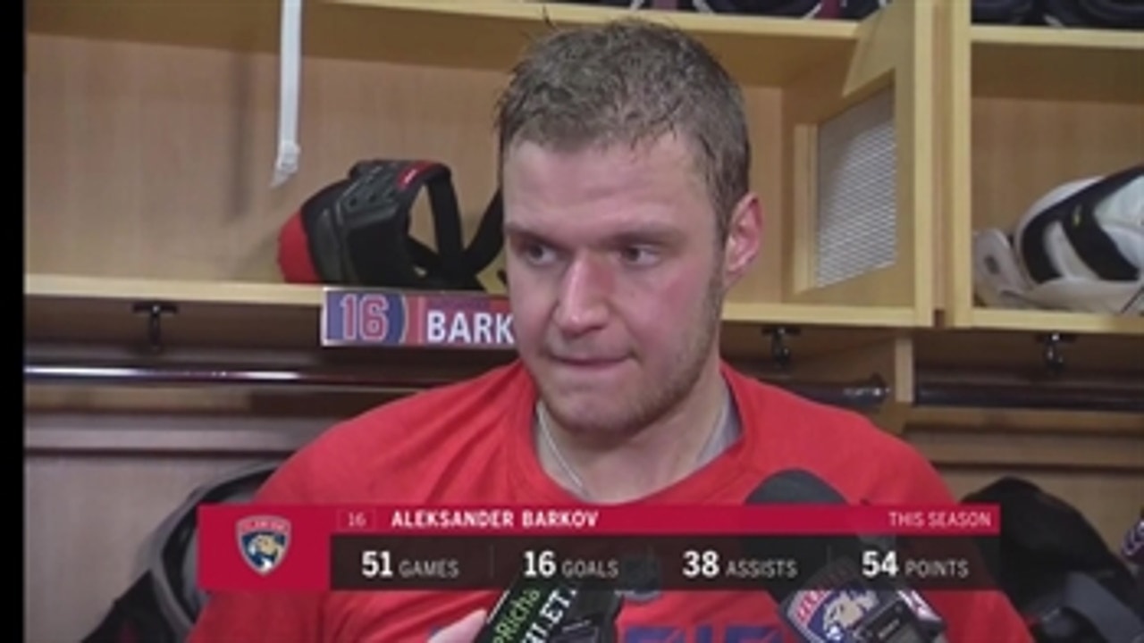Aleksander Barkov on getting Panthers into the playoffs: 'I will be working as hard as I can'