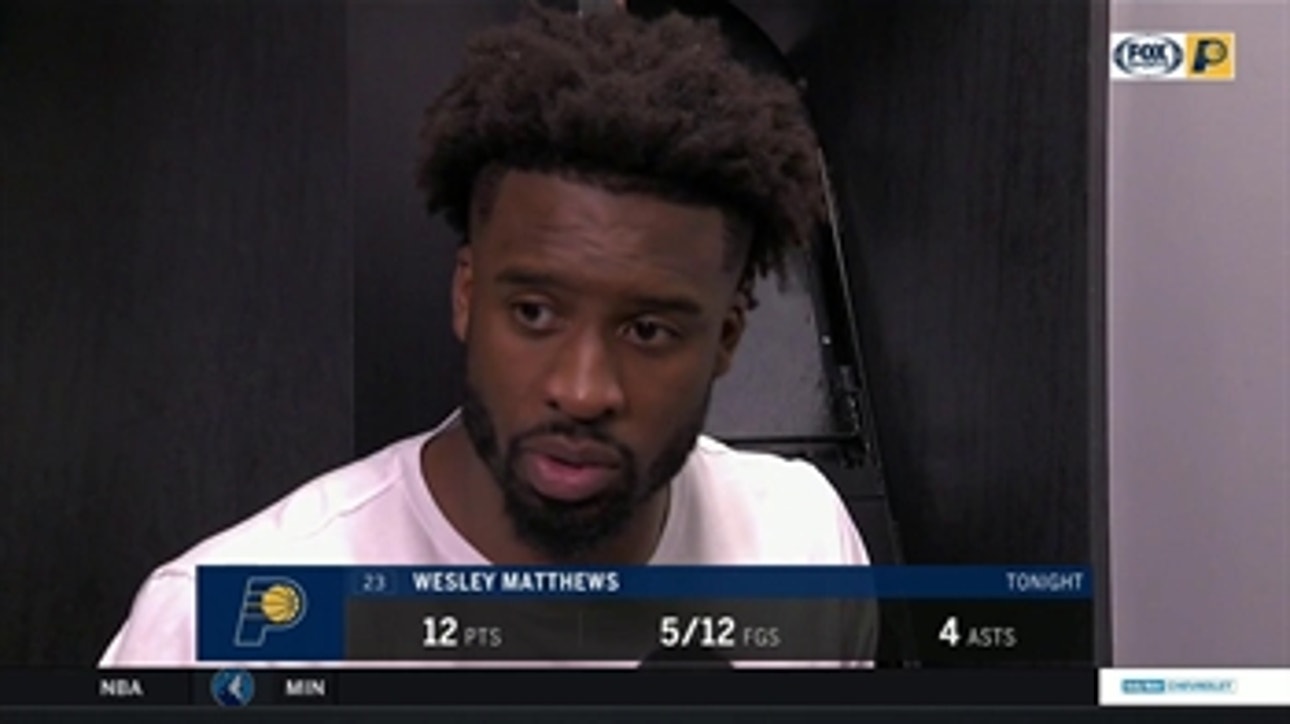 Wesley Matthews: 'We've got to give ourselves a chance by not beating ourselves'