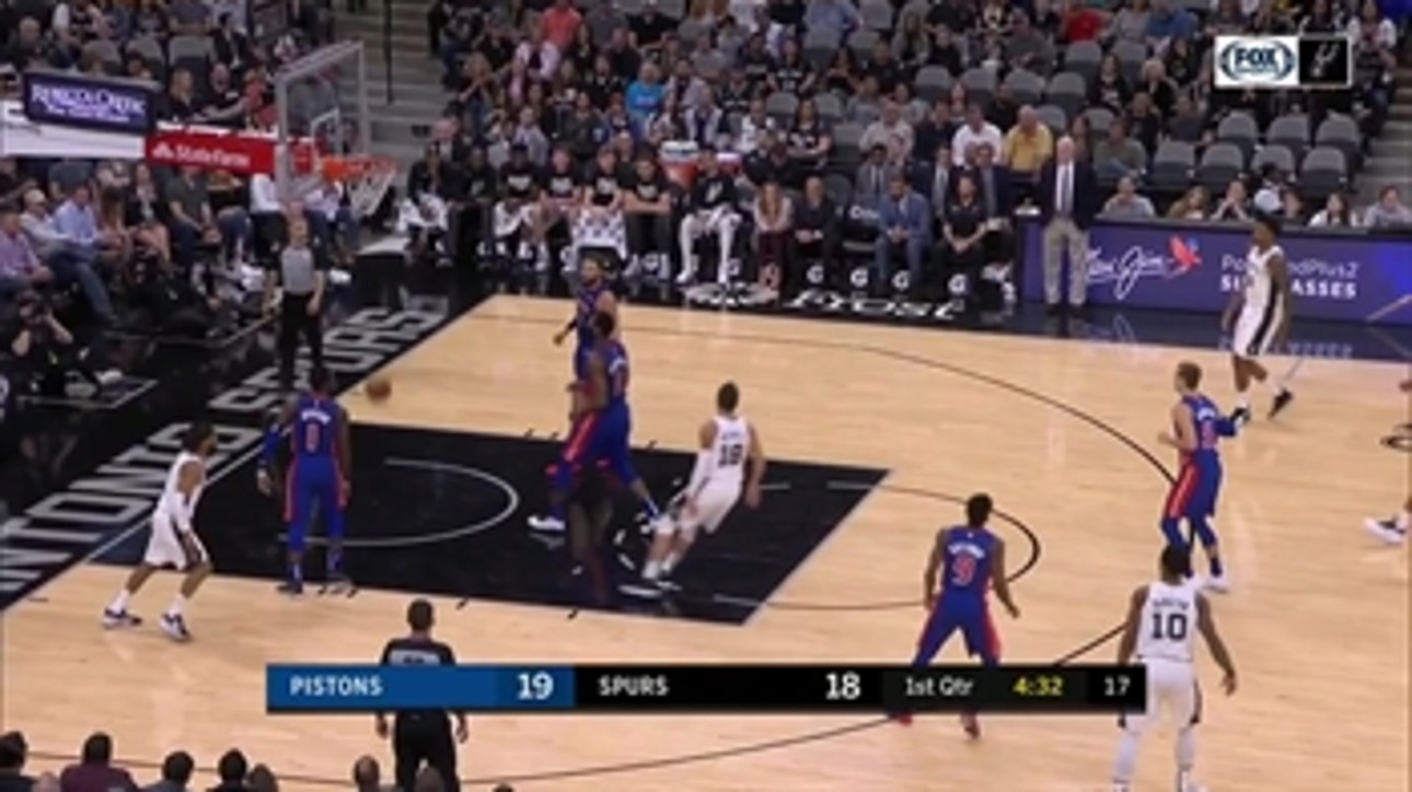 WATCH: Marco Bellineli helps Spurs in win over Pistons