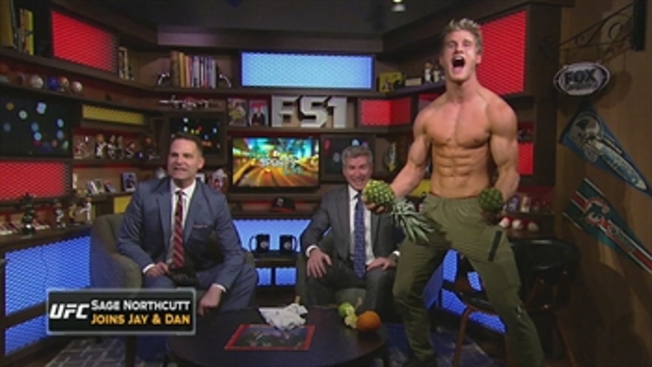 Sage Northcutt cracks open pineapple with his bare hands ' FOX SPORTS LIVE