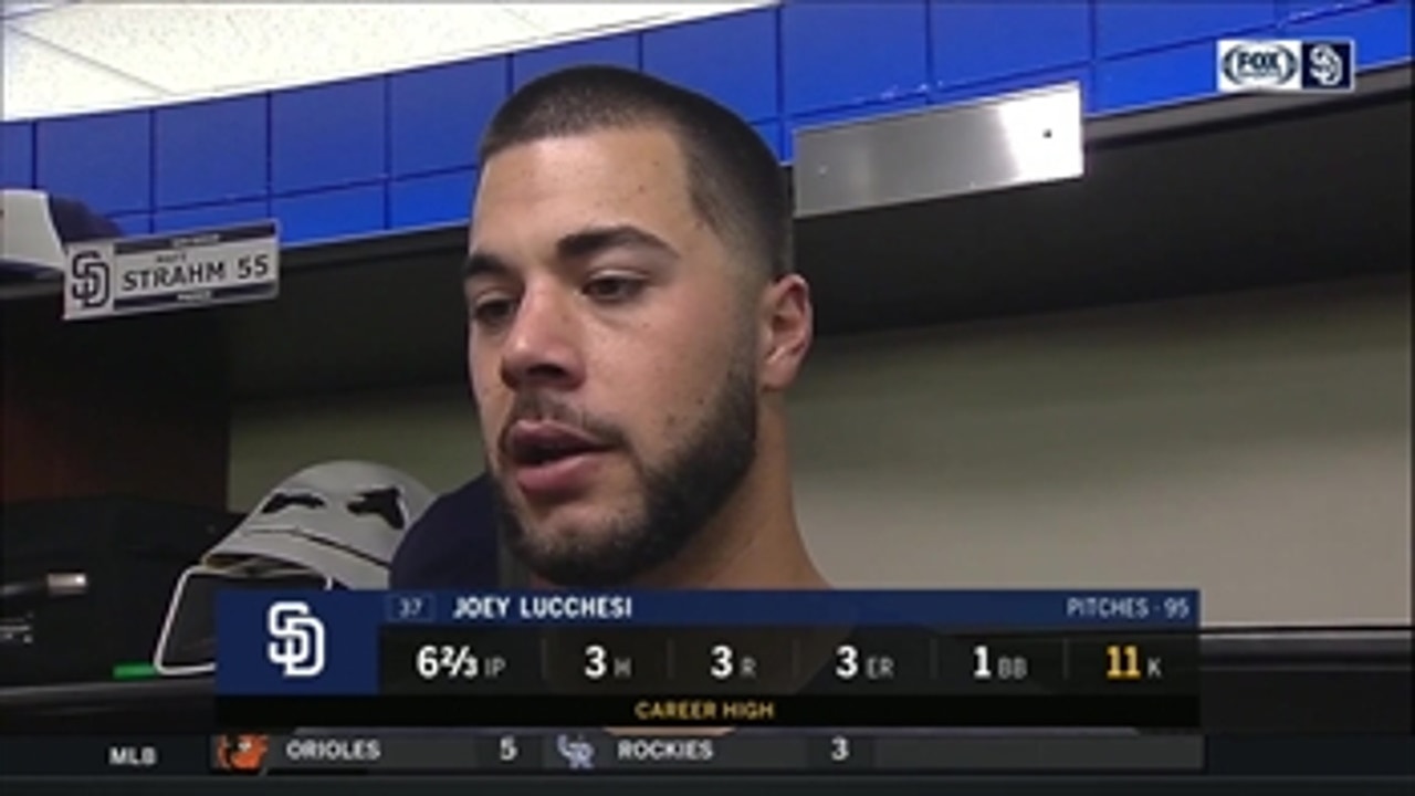 Joey Lucchesi reflects on tonight's strong start