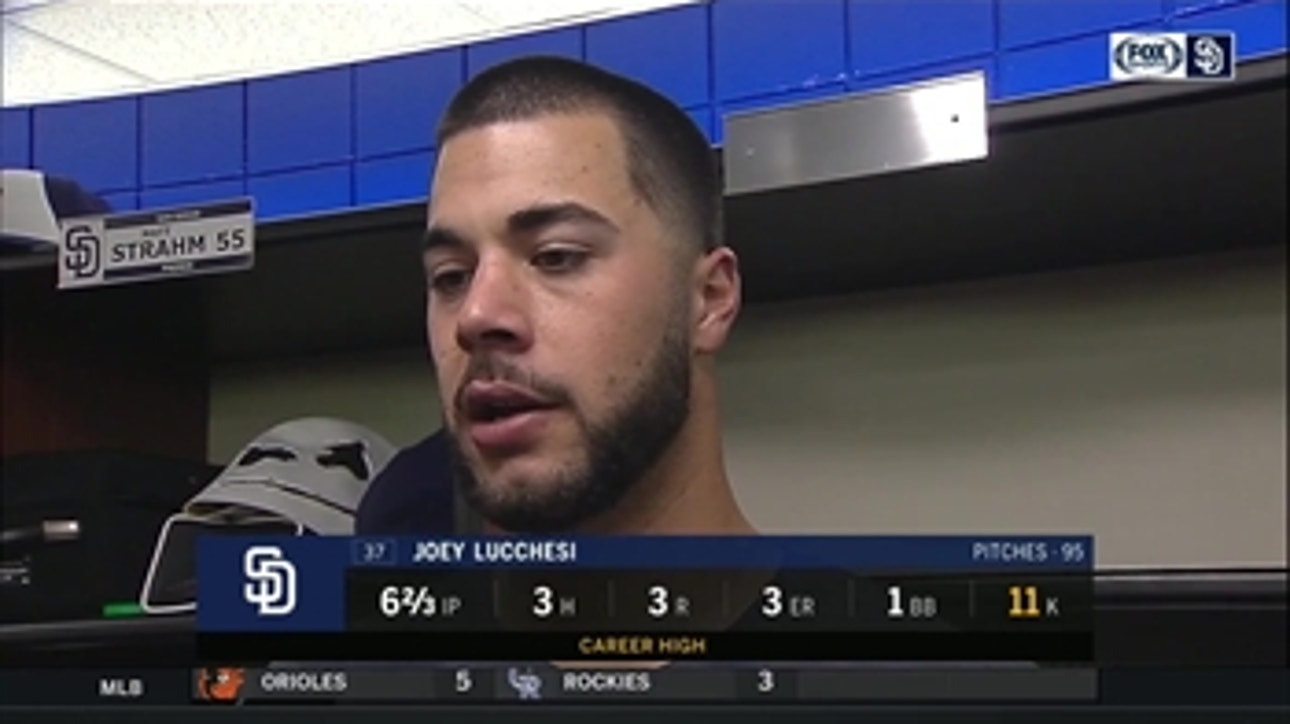 Joey Lucchesi reflects on tonight's strong start