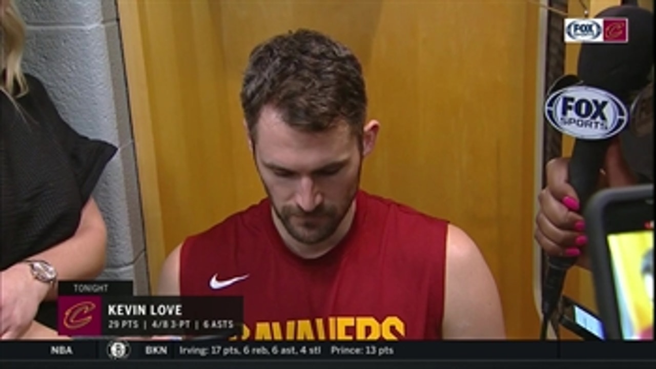 Kevin Love on loss to Bulls: "We felt we could've gone either 4-2 or 3-3 on this road trip and we lose the last two in really upsetting fashion, especially tonight."
