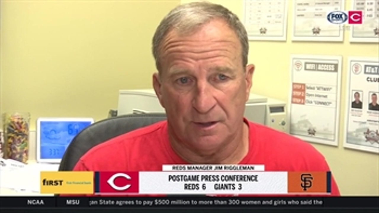 Jim Riggleman takes pride in how Reds battled after two tough losses