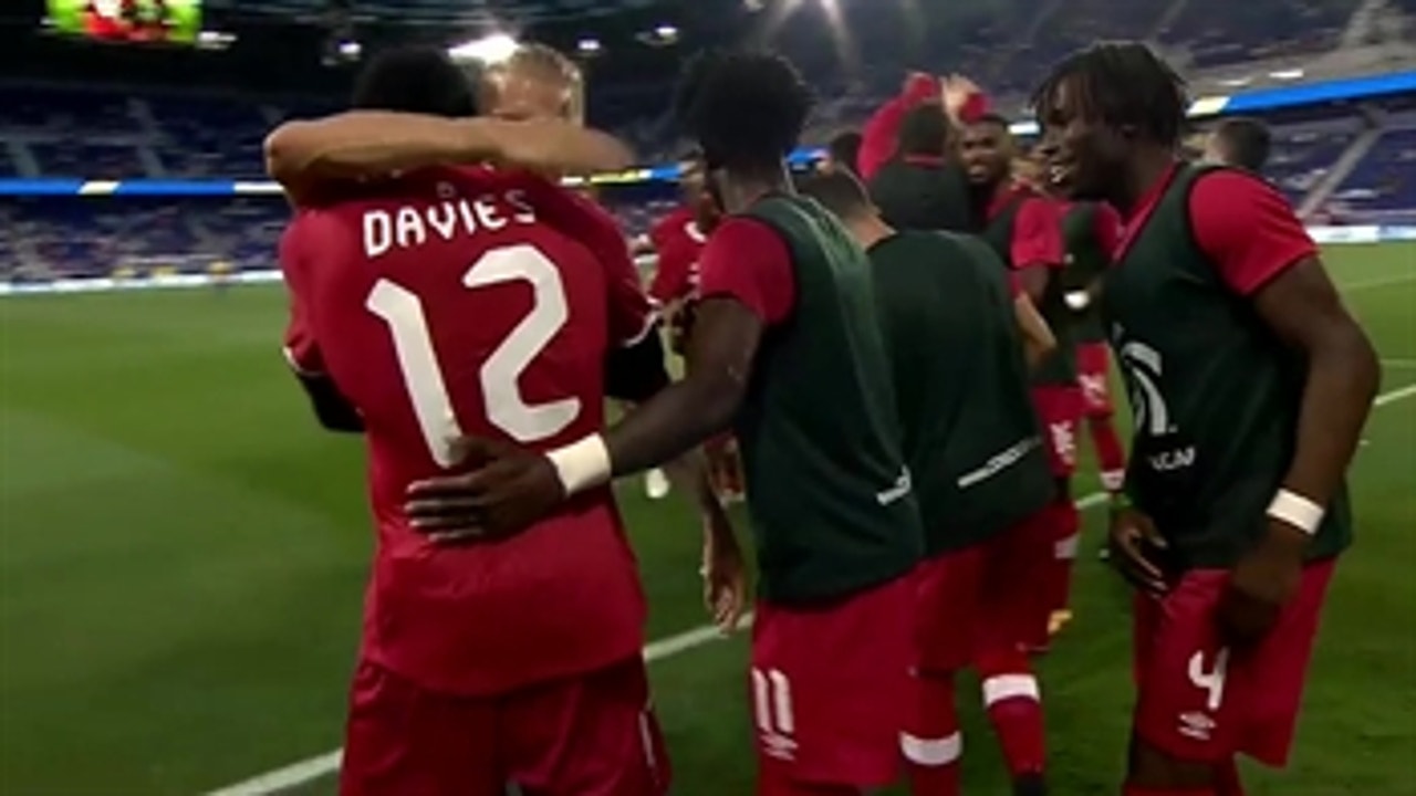 Davies goes through the keeper's legs to score for Canada ' 2017 CONCACAF Gold Cup Highlights