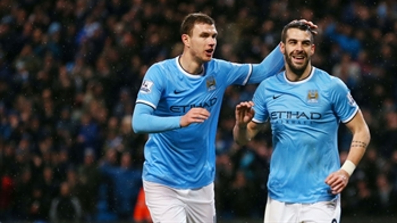 Dzeko gives Manchester City 3-0 lead