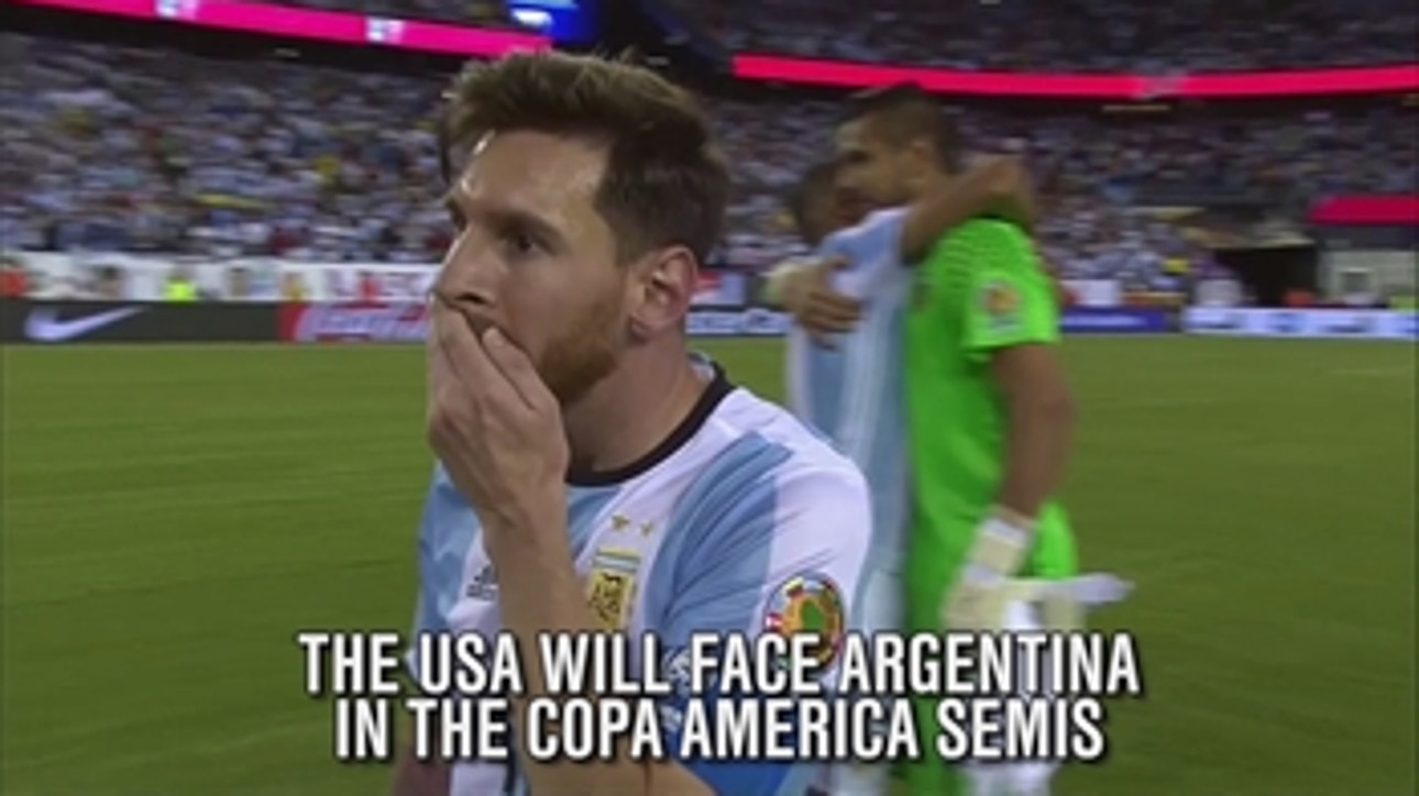 The U.S. will face Leo Messi and Argentina in the Copa America semis