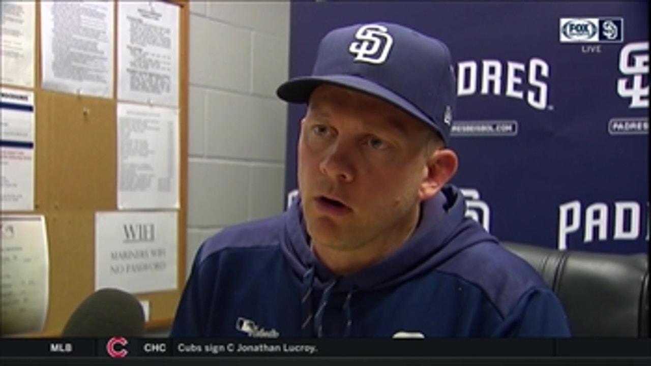 Padres manager Andy Green talks about dropping the finale in Seattle