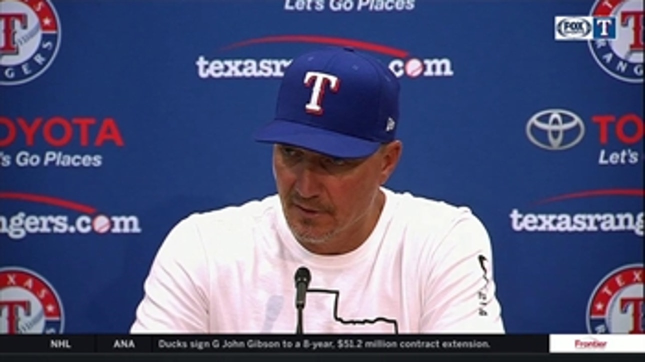 Jeff Banister on the efficiency of Mike Minor in win over Orioles