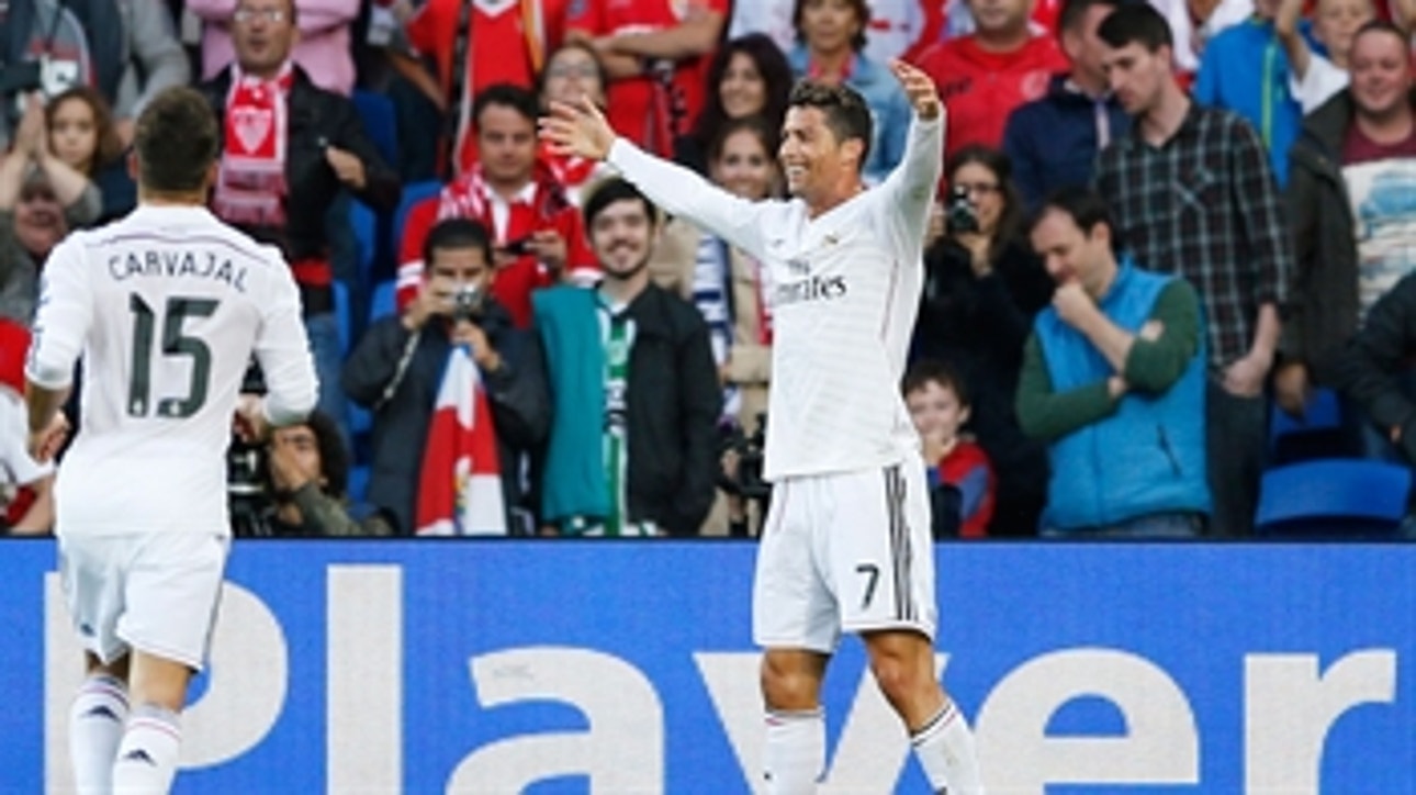 Cristiano Ronaldo blasts in second goal against Sevilla