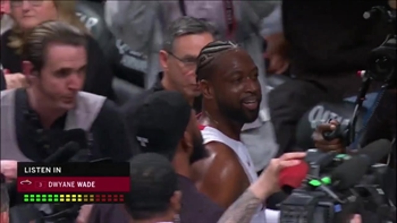 Mic'd Up: Dwyane Wade goes live for his final NBA game